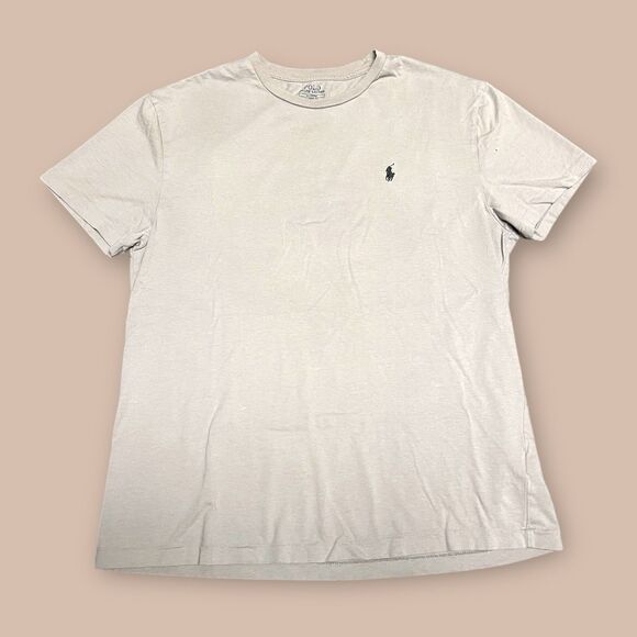 Polo Ralph Lauren Tee Shirt Classic Fit Gray Short Sleeve Mens Size Medium - Picture 1 of 4